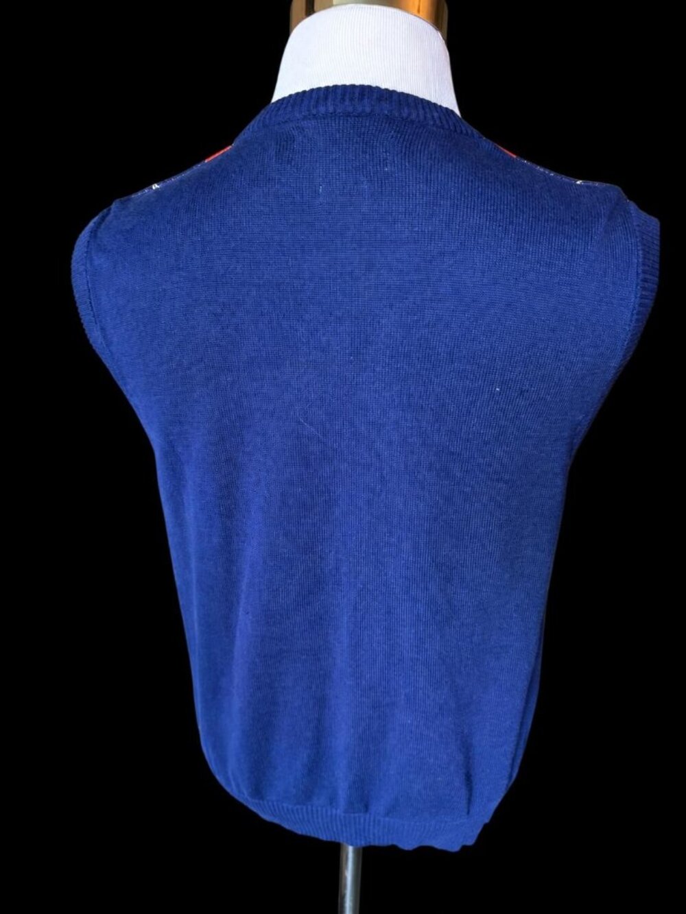 Donegal Bay Syracuse University Orange and Blue Argyle Sweater Vest - Picture 2 of 3